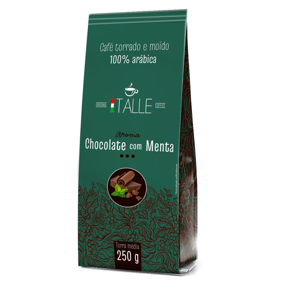 Café Italle Aromatizado Chocolate Menta Café Moído