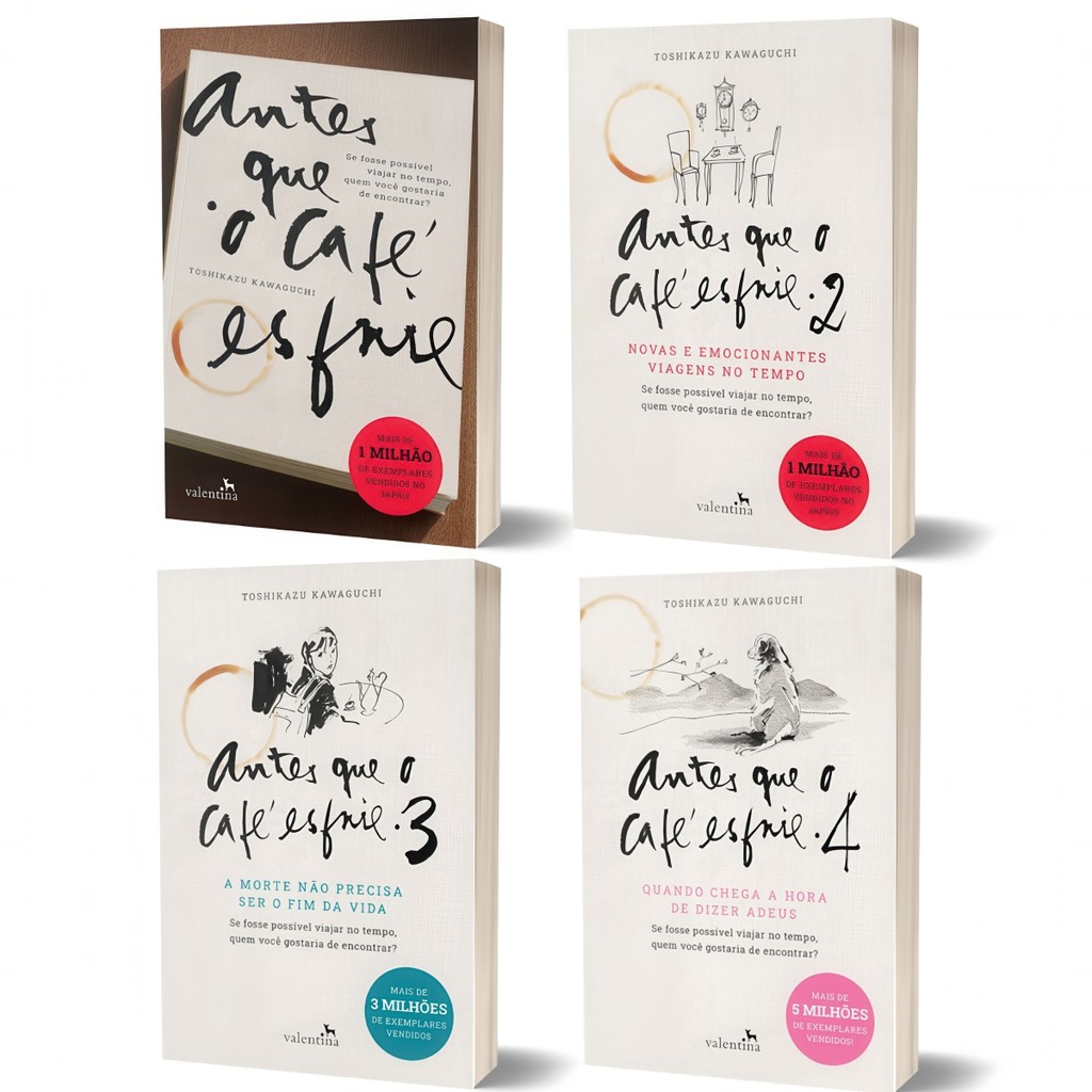 Livro Antes Que O Café Esfrie Vol. 1, 2, 3, 4 - Toshikazu Kawaguchi | Ed. Valentina