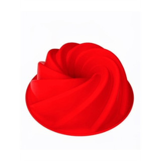 Forma de Bolo Vazada Espiral Silicone BOLO TORTA PUDIM 23CM