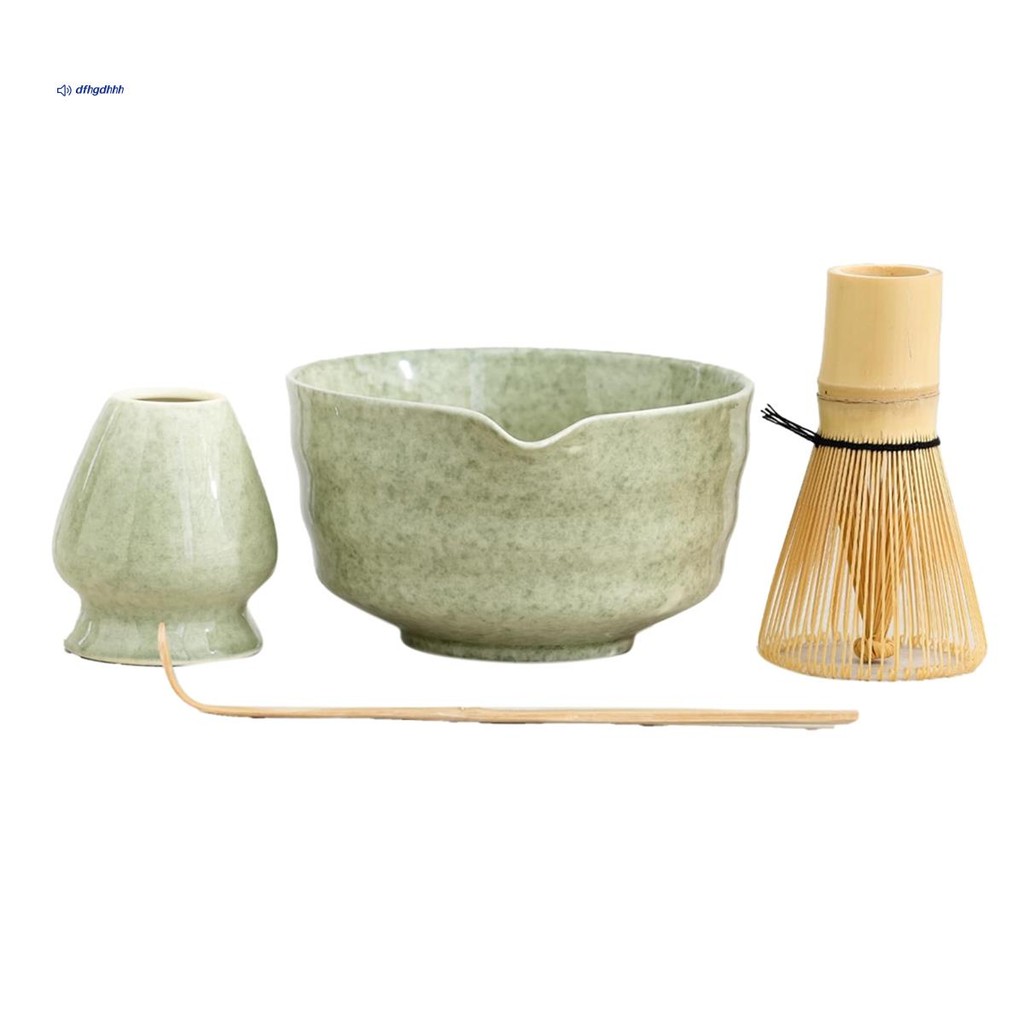 Conjunto Matcha , De Chá Japonês Inclui Tigela Com Bico , Suporte De Bambu E Colher
