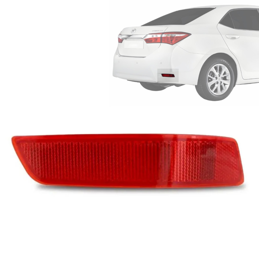 Refletor Parachoque Traseiro Corolla Esquerdo 2015 2016 2017 2018