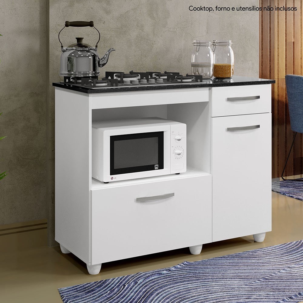 BalcÃO Cooktop Violeta Basculante P/ FogÃO 4 Bocas - Kaiki MÓVeis - Home & Living