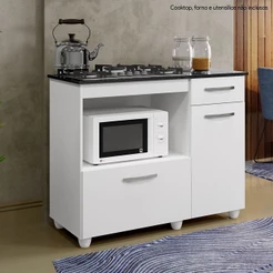 BalcÃO Cooktop Violeta Basculante P/ FogÃO 4 Bocas - Kaiki MÓVeis