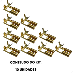 Kit Terminal Bandeira 6.3 - Sem Trava - 10 Unidades (kt10ete7026) 71615