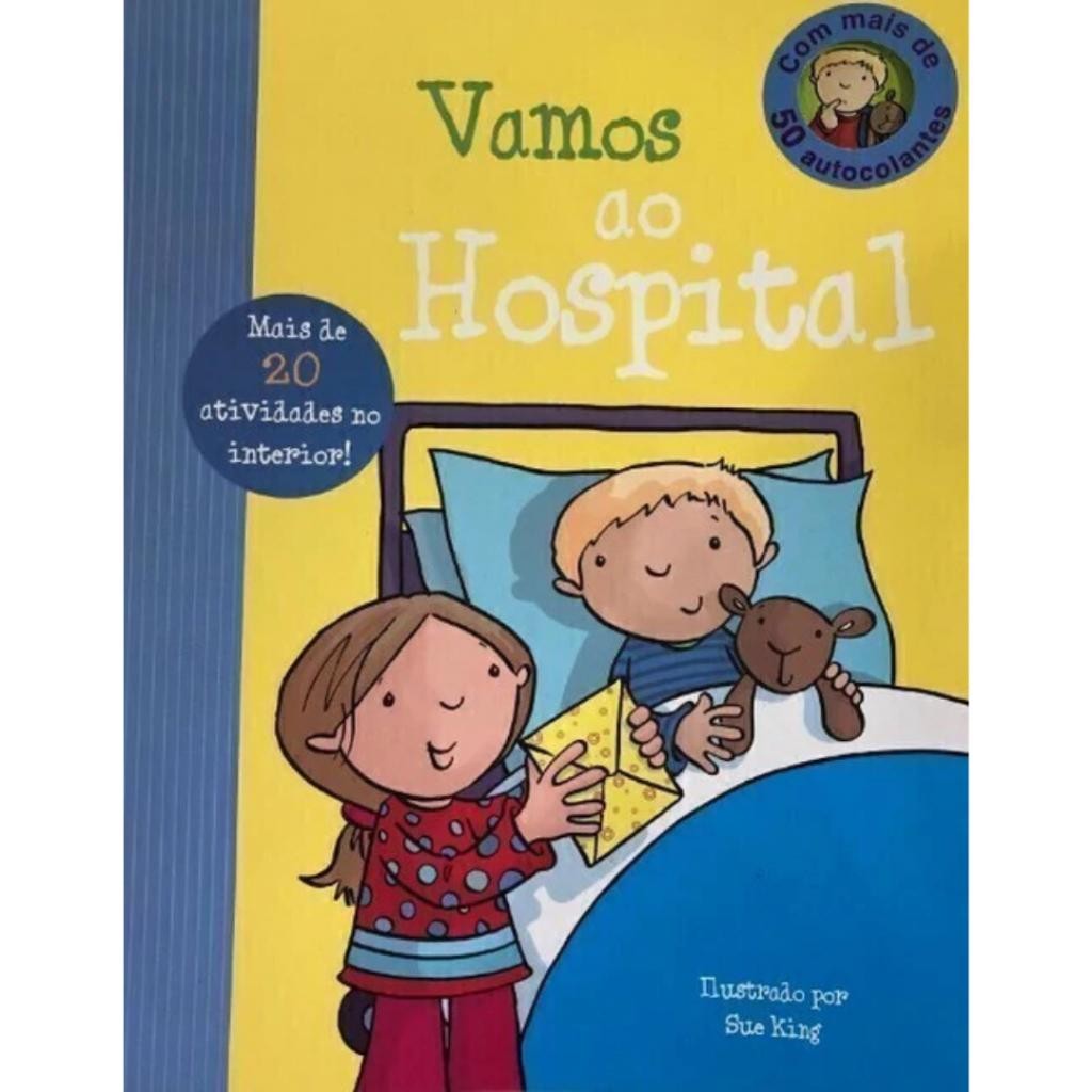 Livro: Vamos ao Hospital - com +50 autocolantes e 20 atividades (Novo, Lacrado)