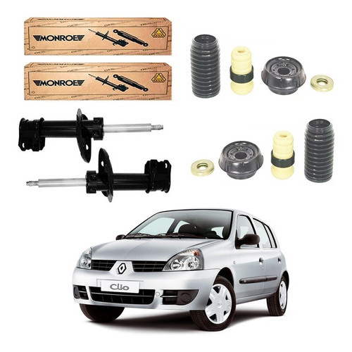 Kit Amortecedor Dianteiro Monroe Clio 1.0 8v/16v 2001 2002 2003 2004 2005 2006 2007 2008 2009 a 2011