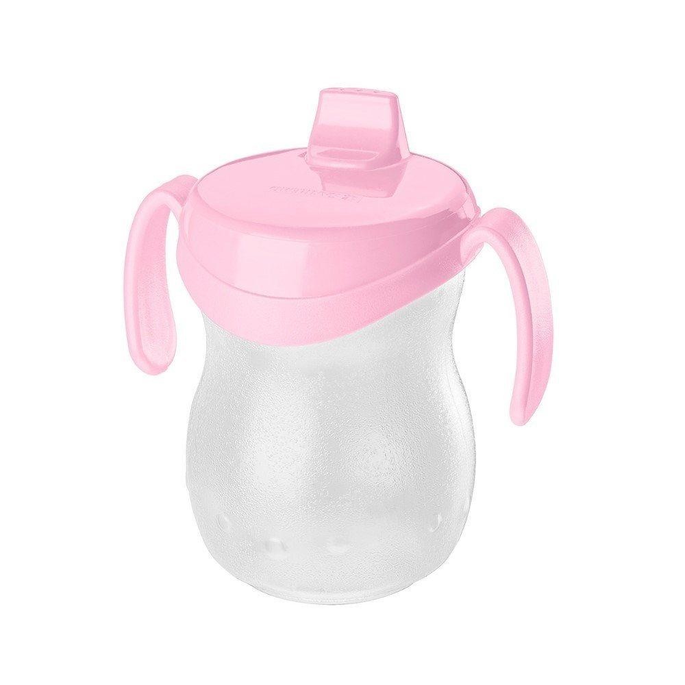 Detalhes do Kit Prato 450ml e Copo Infantil 310ml Rosa Baby Sanremo