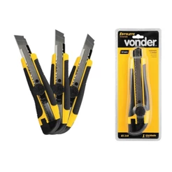 Kit 3 Estiletes Profissional 18mm Vonder Trava Giratoria