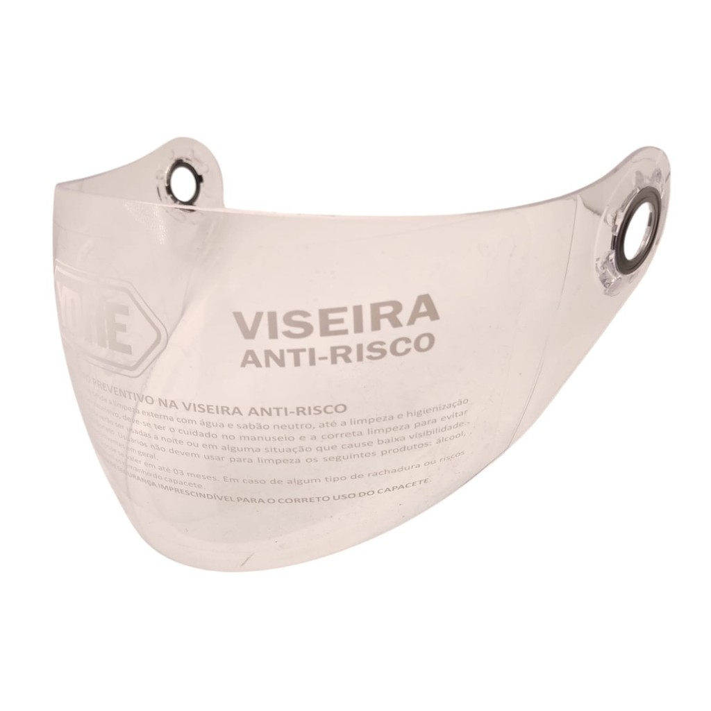Viseira Para Capacete Yohe Grid 833 2mm Cristal Original