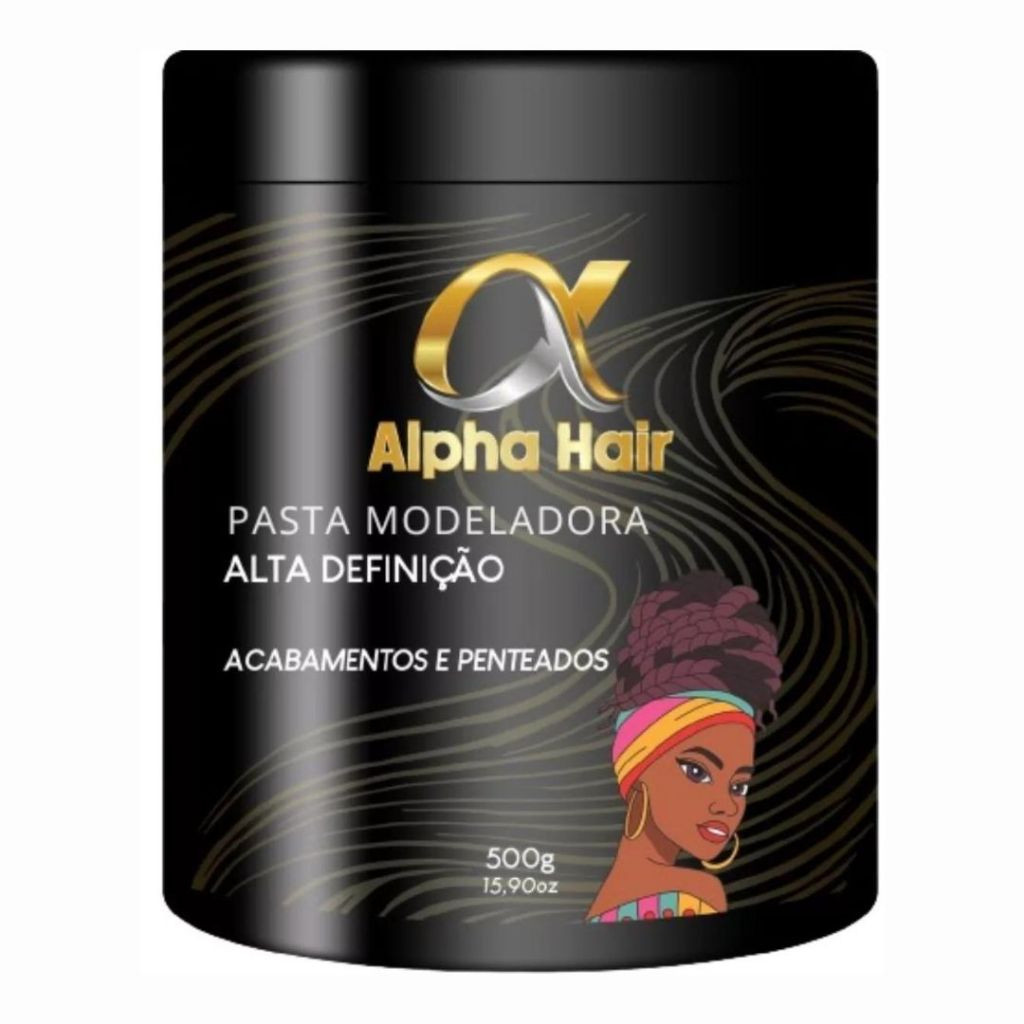 Pomada Modeladora Alpha Hair 500g – Fixação e Estilo