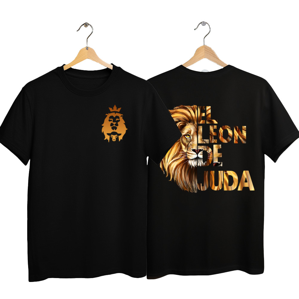 Camisa Preta com Estampas Coloridas Gospel Infantil Juvenil para Crianças de 4 até 16 anos