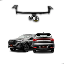 Engate Fixo Reboque Mult Chery Tiggo 7 1.5T TXS Pro Hybrid 2019-2026 Proteção Traseira em Aço com Tração Máxima de 500kg