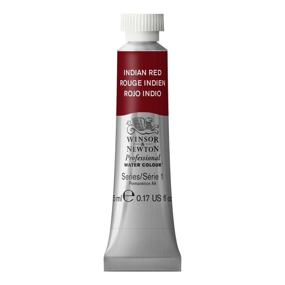 Tinta Aquarela Profissional Winsor 5ml  317 Indian Red
