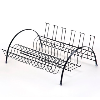 Escorredor Louças Aço Inox Fantastik Black 15 Pratos 6 Copos Talheres Organização Cozinha Arthi em Oferta na Shopee