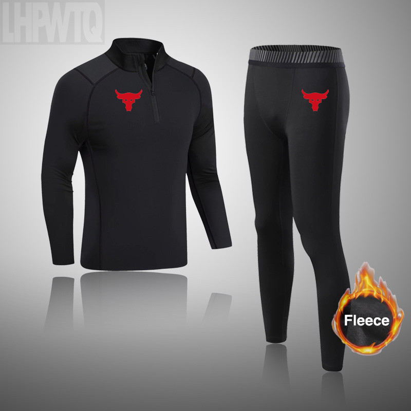 Calças Esportivas De Compressão Masculina Camiseta Roupa Interior Térmica Conjuntos De Corrida Roupas Estampadas