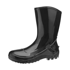 Bota De Pvc Sem Forro Cano Médio Preta Vulcaflex Marluvas