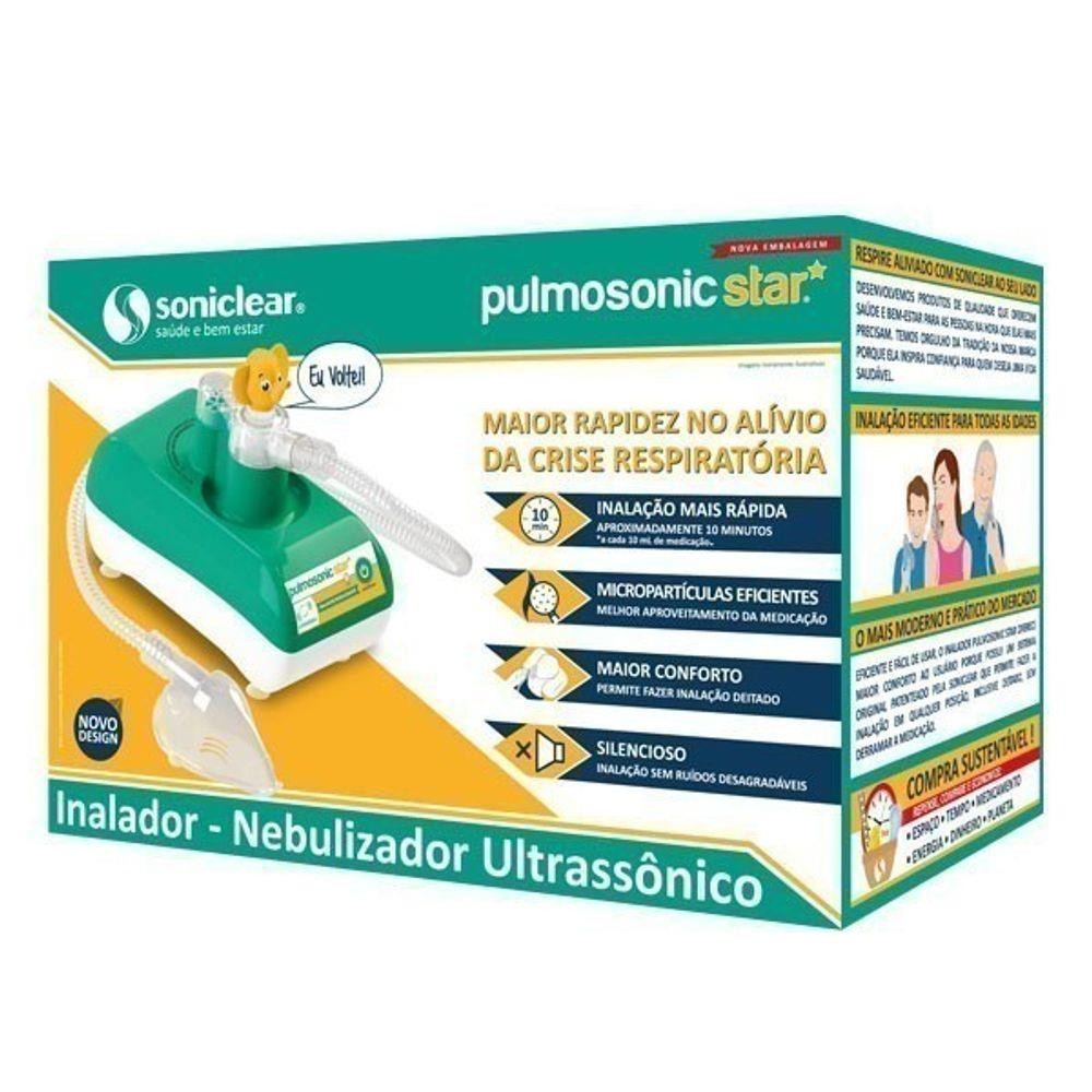 Inalador Nebulizador Aparelho de Inalação Pulmosonic Star Ultrassônico Silencioso Bivolt em Oferta na Shopee