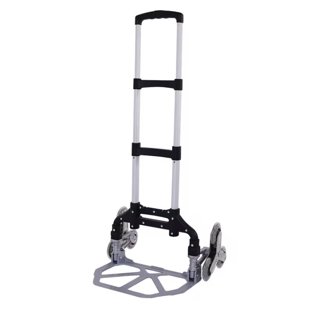 Carrinho Dobrável De Transporte Compras Sobe Escada 70kg Alumínio em Oferta na Shopee