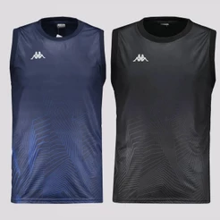 Kit 2 Regatas Kappa Nuuk Preta e Marinho