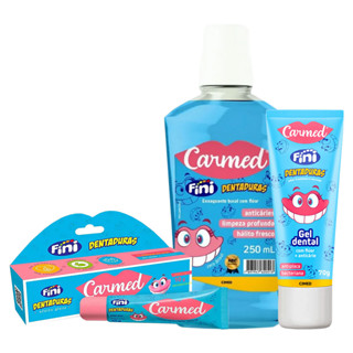 Kit Carmed Fini Dentaduras Hidratante, Enxaguante e Gel Dental em Oferta na Shopee