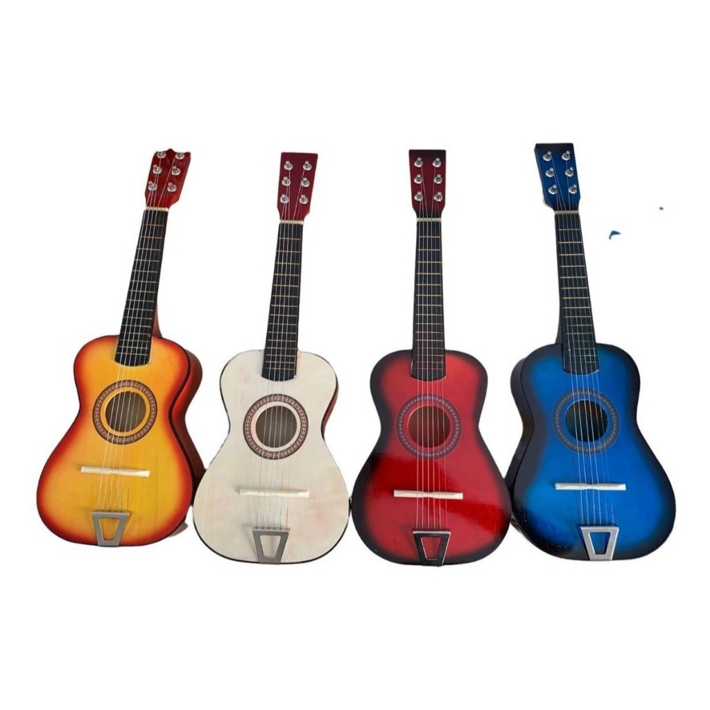 Mini Violão Infantil Acústico Com Cordas De Aço e Palheta Iniciantes Musica Promoção Brinquedo