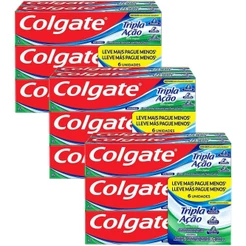 Kit 3 Pack Creme Dental Colgate Tripla Ação Menta 90g