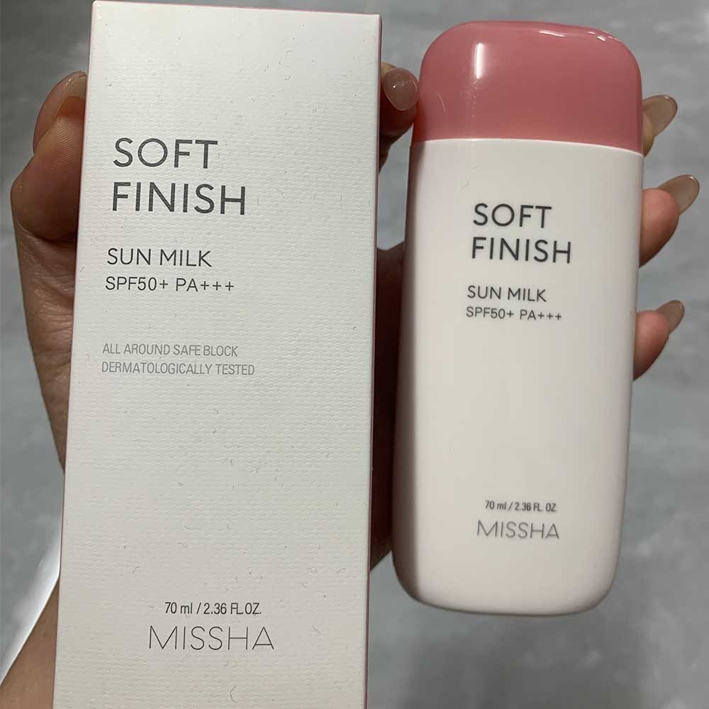MISSHA All Around Safe sun Block Sun Milk 70ml SPF50+ soft finish sunscreen face uv sunblock