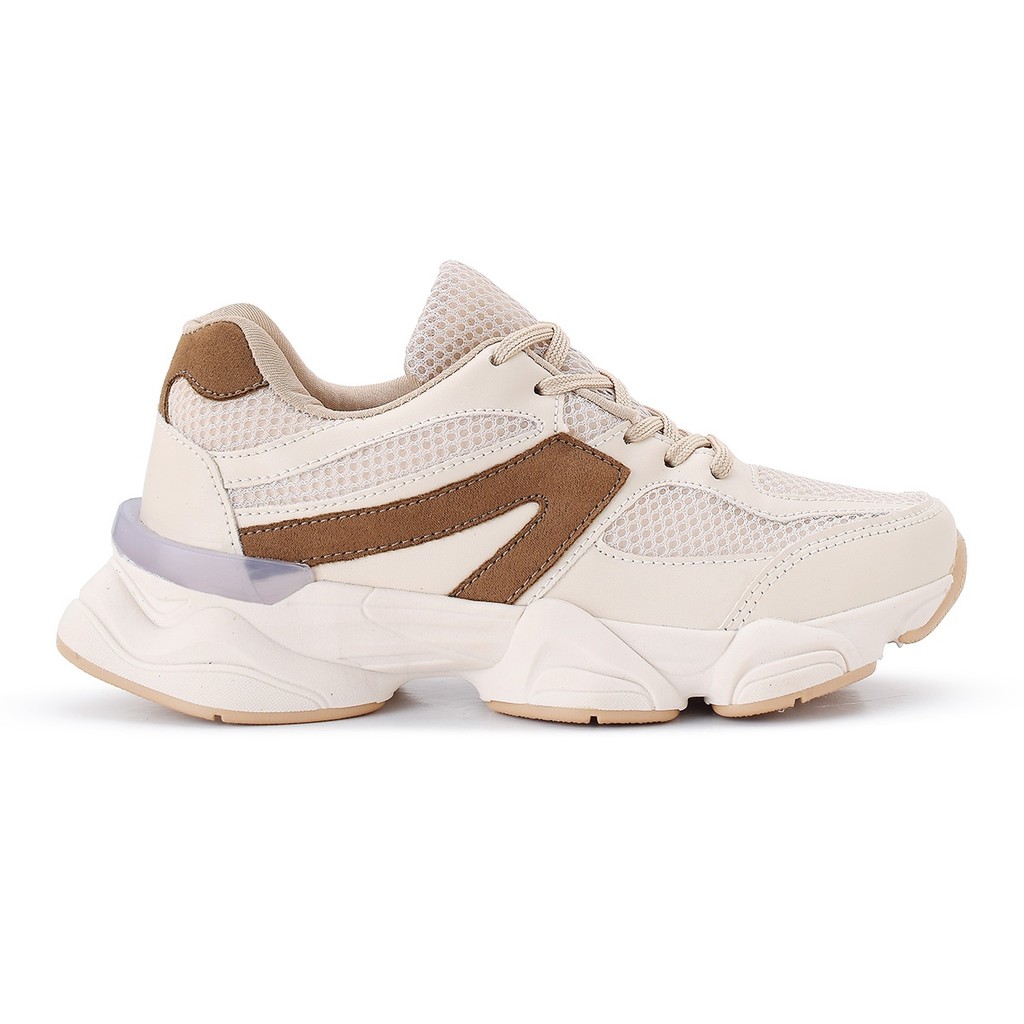 Tênis Feminino Esportivo Leve e Confortável Havana Bege em Oferta na Shopee