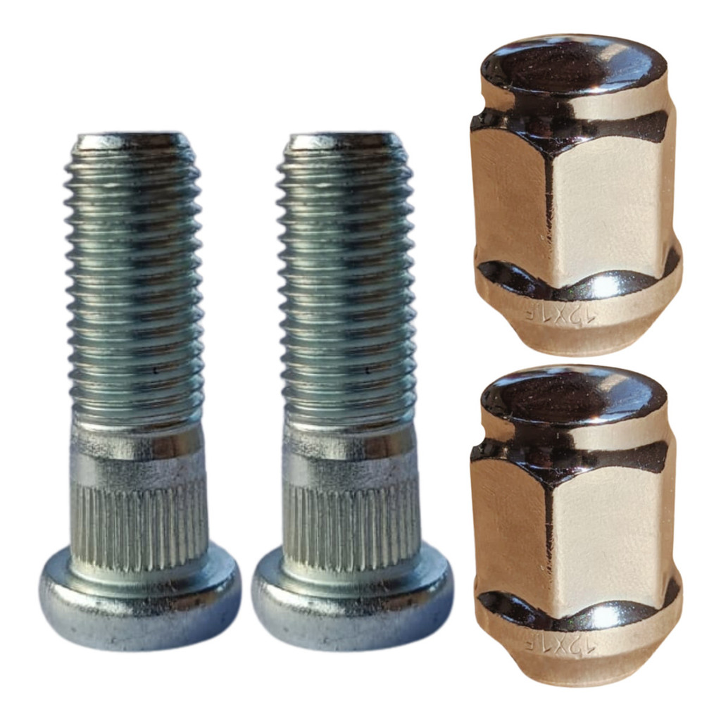 2 Parafuso Prisioneiro Com porca Roda Honda Civic Fit City Accord W-rv H-rv Crv