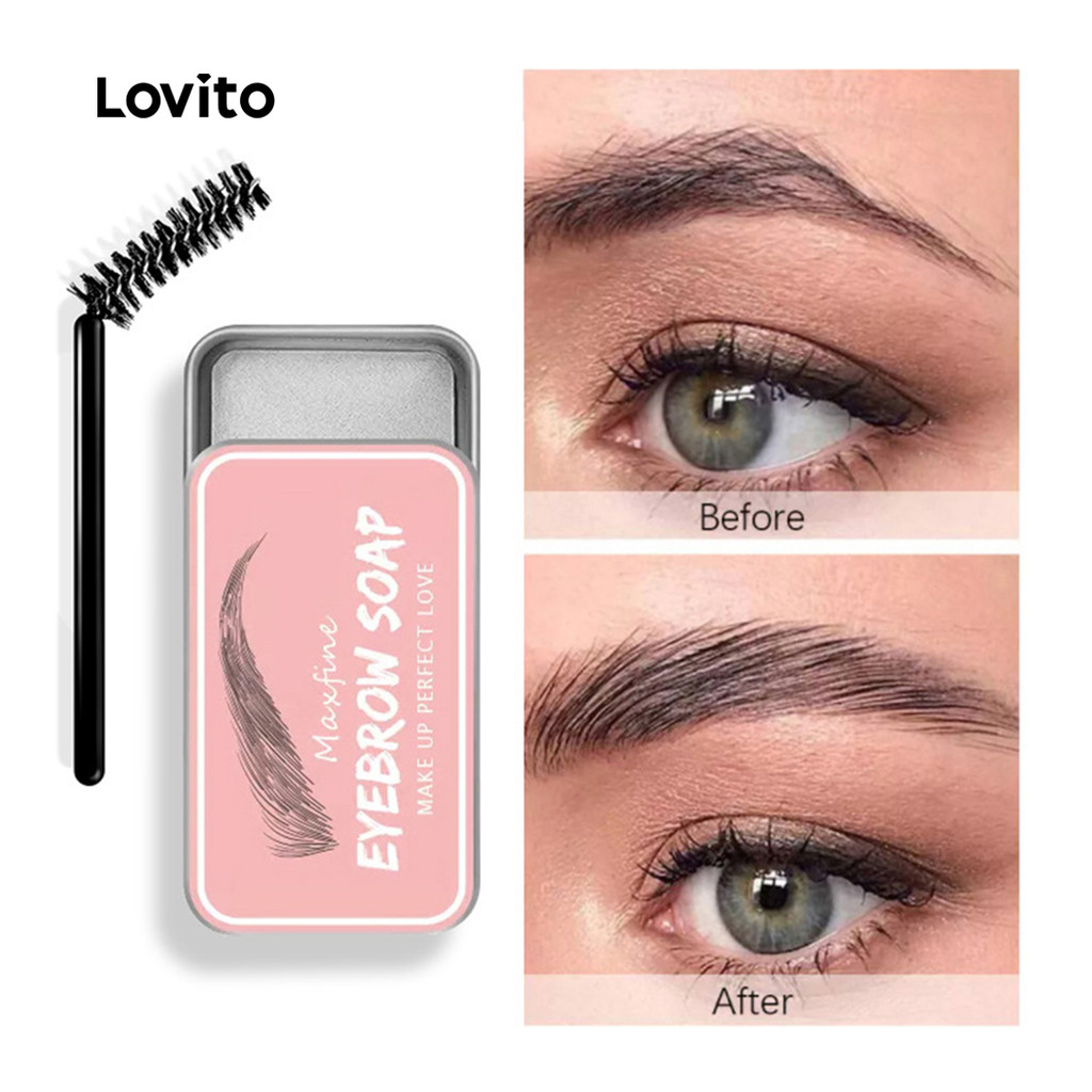 Lovito Sobrancelhas De Gel Transparentes Estilo Sobrancelha Simples Casual Para Mulheres LCS09014 - Beauty
