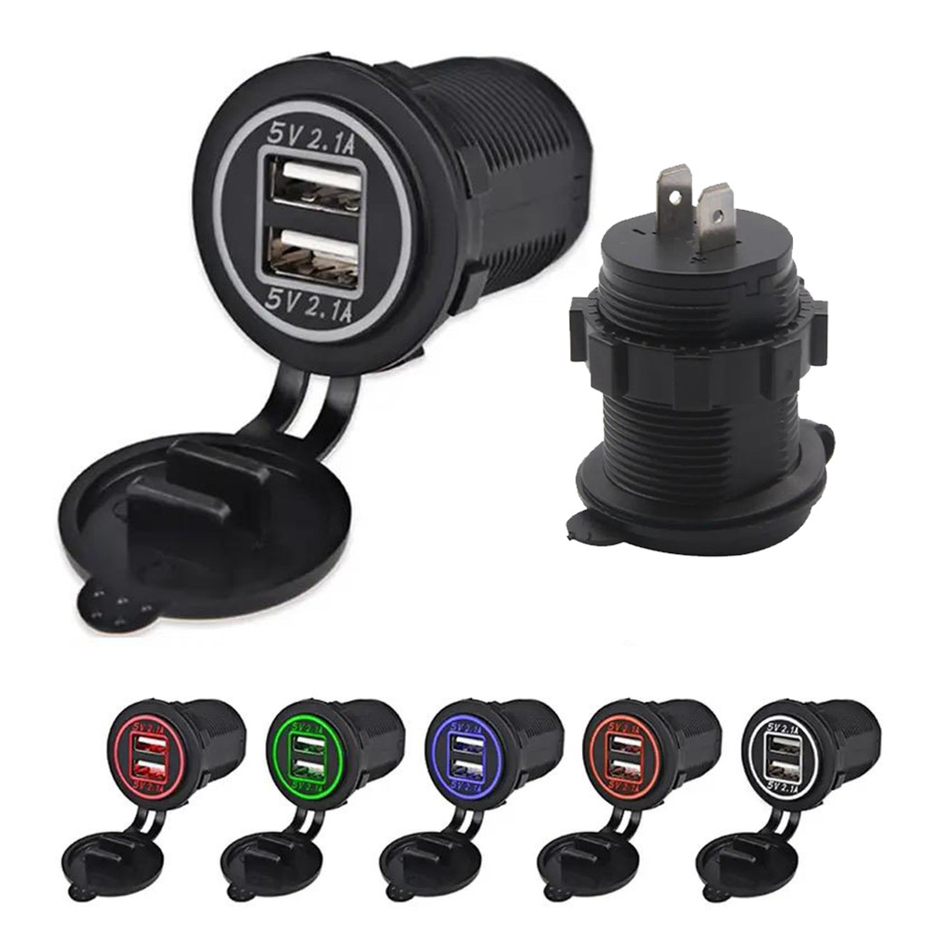 Tomada Usb Encaixe Acendedor P/caminhão Carro 2 Saídas 3.1a