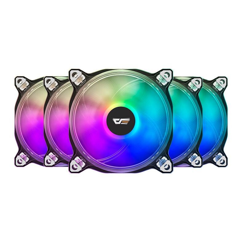 Kit Ventoinhas Aigo DarkFlash CF8 Pro 5in1, ARGB, 5x120mm, CF8Pro-5IN1-ARGB