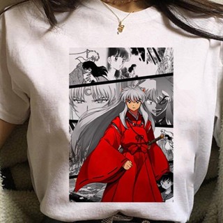 Camiseta Básica Algodão Unissex Anime Inuyasha Qualidade Premium em Oferta na Shopee