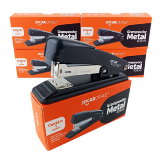 Kit 5 Grampeador Aço Profissional Resistente 25 Folhas Atacado Revenda Home Office Escola Escritório em Oferta na Shopee