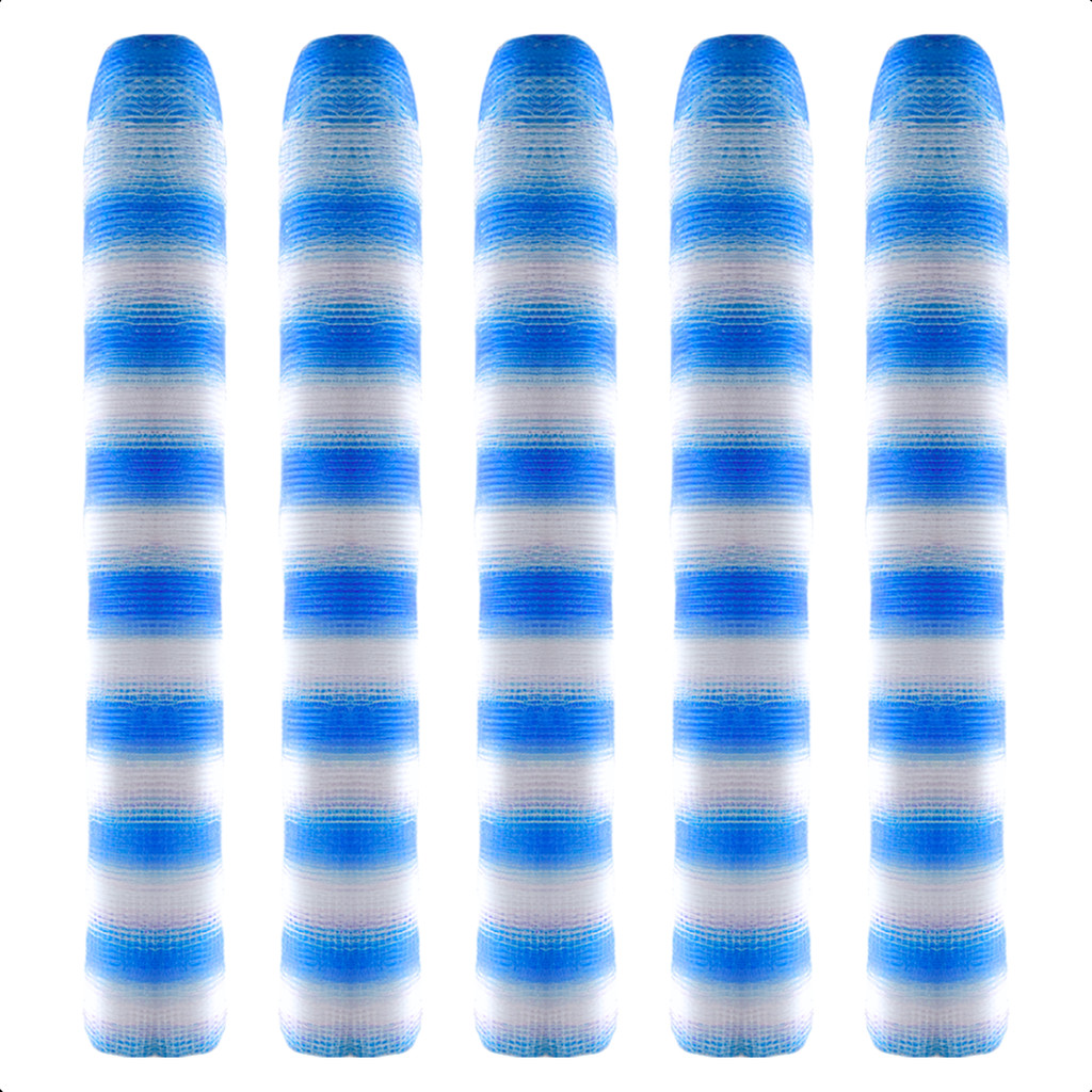 Kit 5 Tela Cerquite Azul e Branco 1,20x50 Tapume Construção Obra Sinaleiro Galinheiro Sinalização