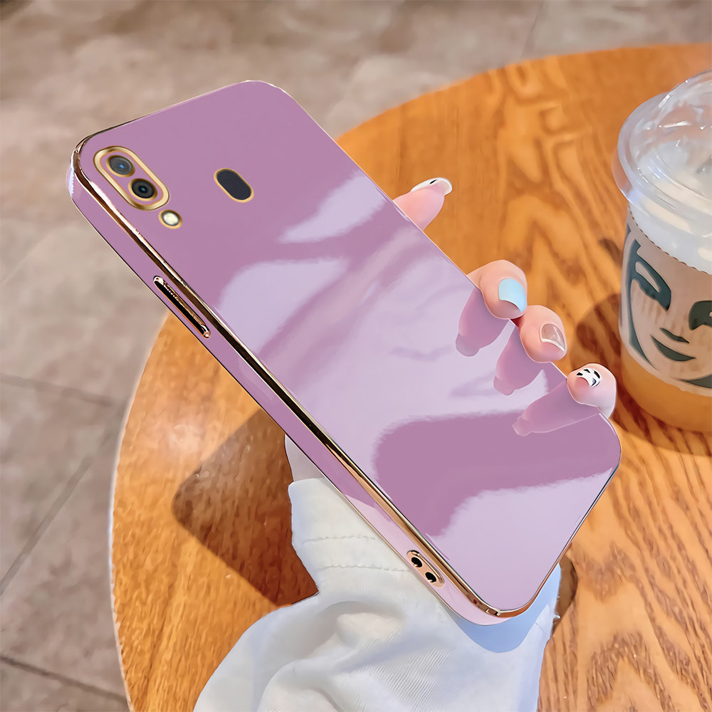 Para Samsung Galaxy A30 A20 A50 A50s A10 A10s A20s A30s Casos Originais Macios Chapeamento De Luxo Macio TPU Capa À Prov
