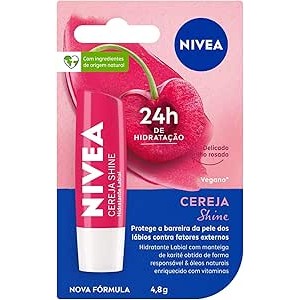 Protetor Labial Cereja Shine Nivea 4,8g