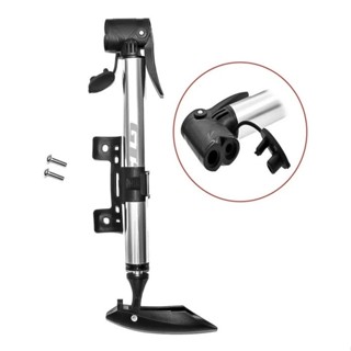 Bomba De Ar Bike Gts Bico Duplo Fino E Grosso Alumínio Cor Prata em Oferta na Shopee