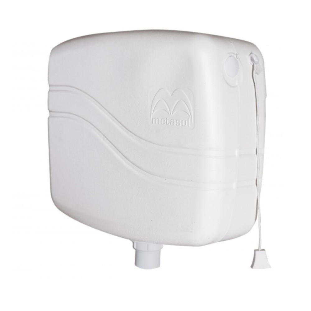 Caixa de Descarga Metasul 9 Litros Ecologica Branca em Oferta na Shopee