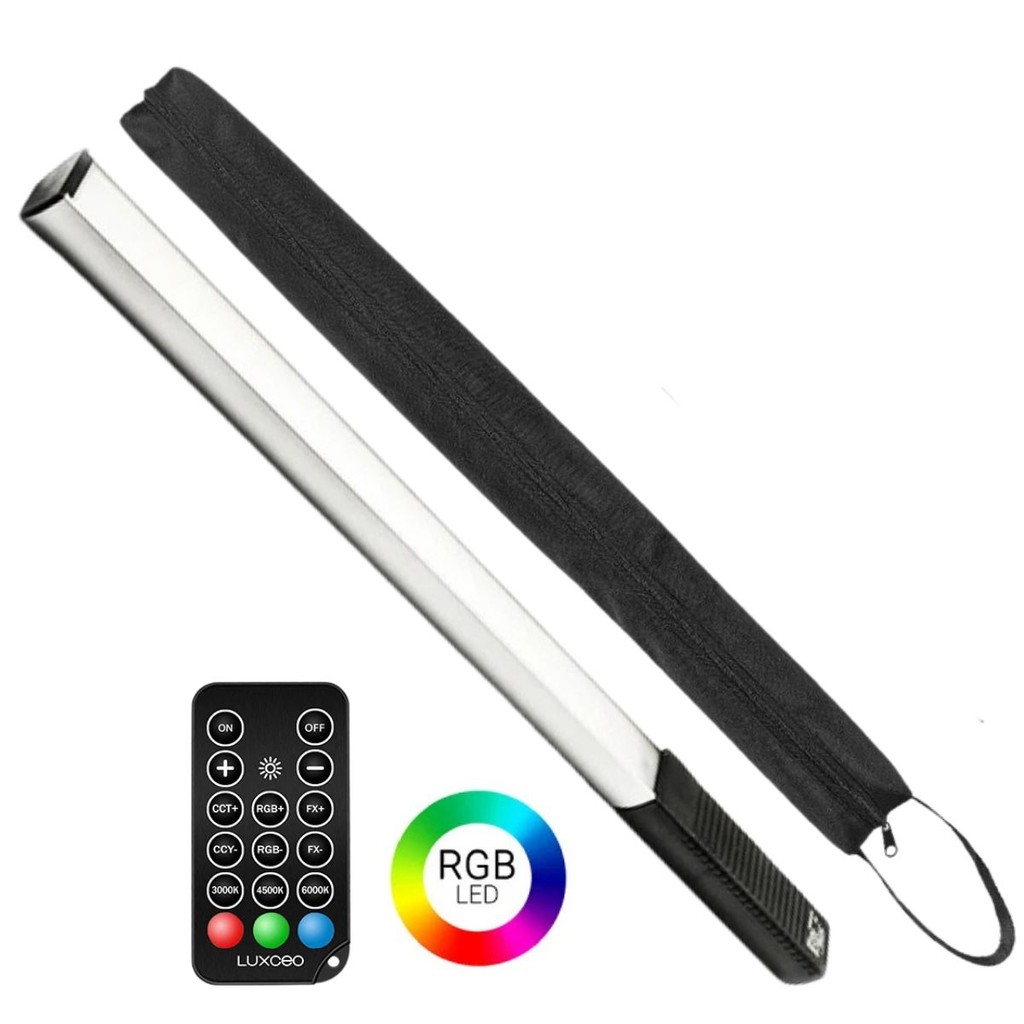 Bastão Iluminador Led RGB Profissional Com Controle Remoto