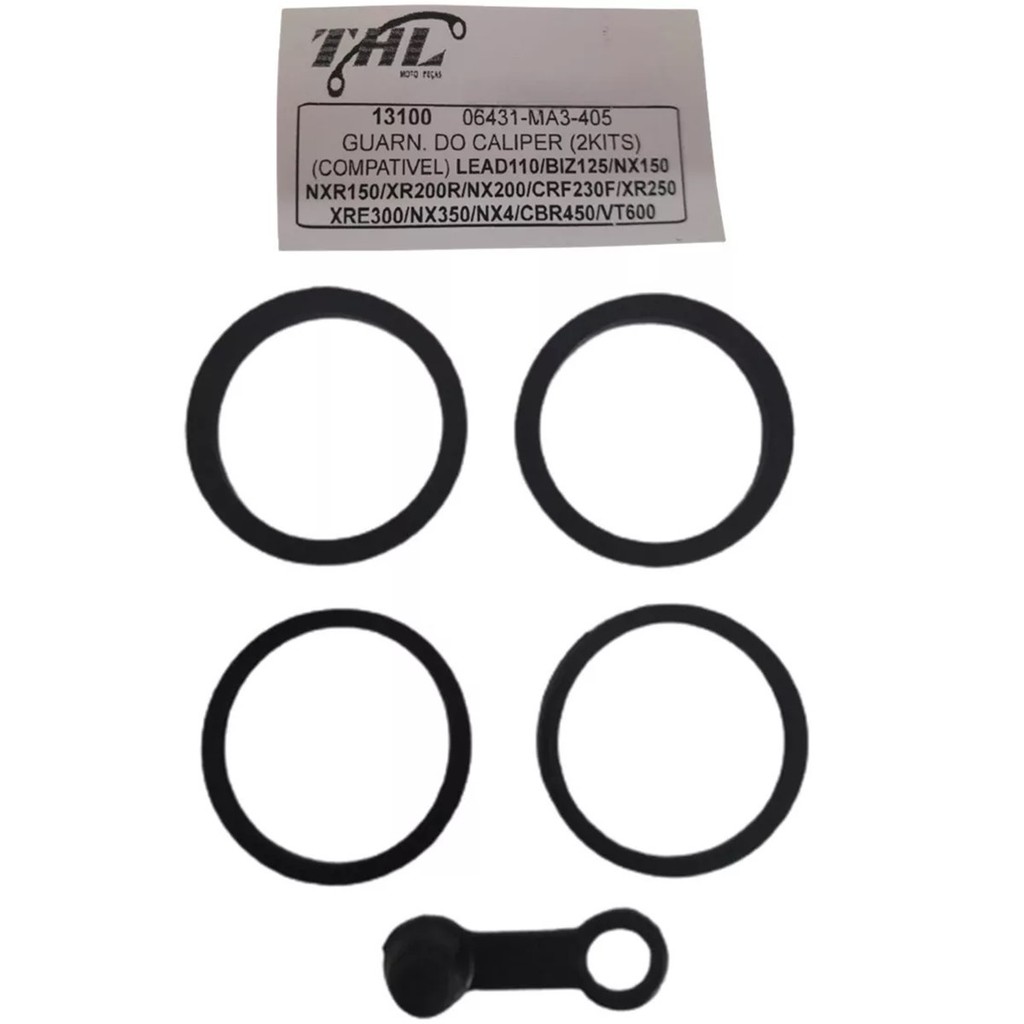 Reparo Pinça Caliper Dianteiro Xr 250 Tornado 01 Á 08, Xr 200 94 Á 02, Xre 300 10 Á 23