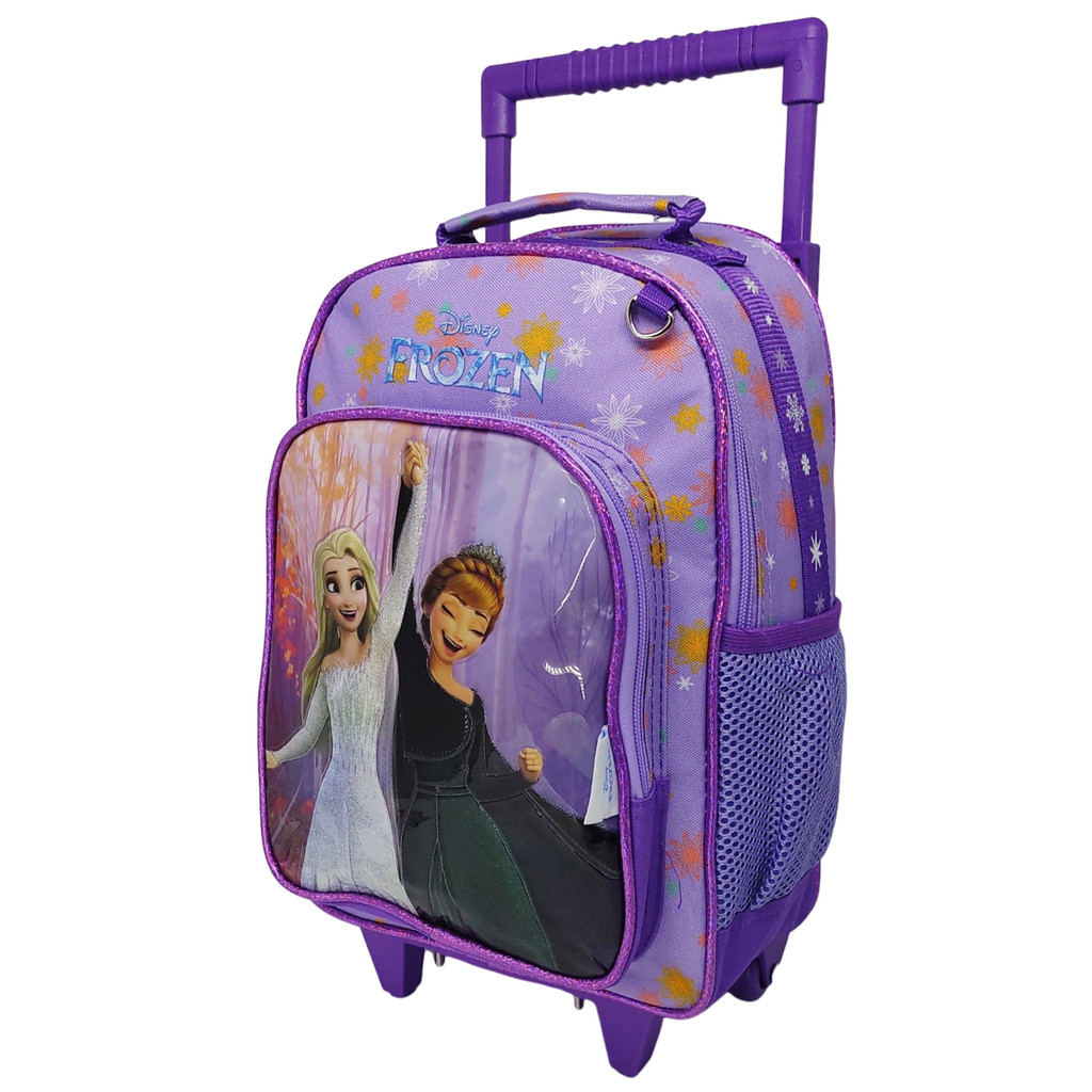 Mochila Escola Rodinha Pequena Frozen Anna Elsa Chenson Original  Modelo 2025 FZ2509