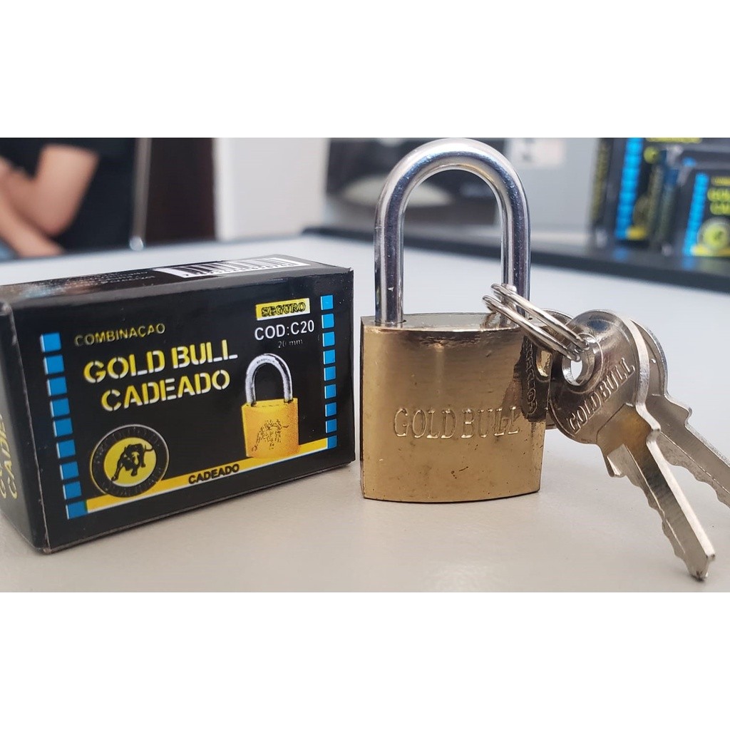Cadeado 50mm Individual Na Caixinha em Oferta na Shopee