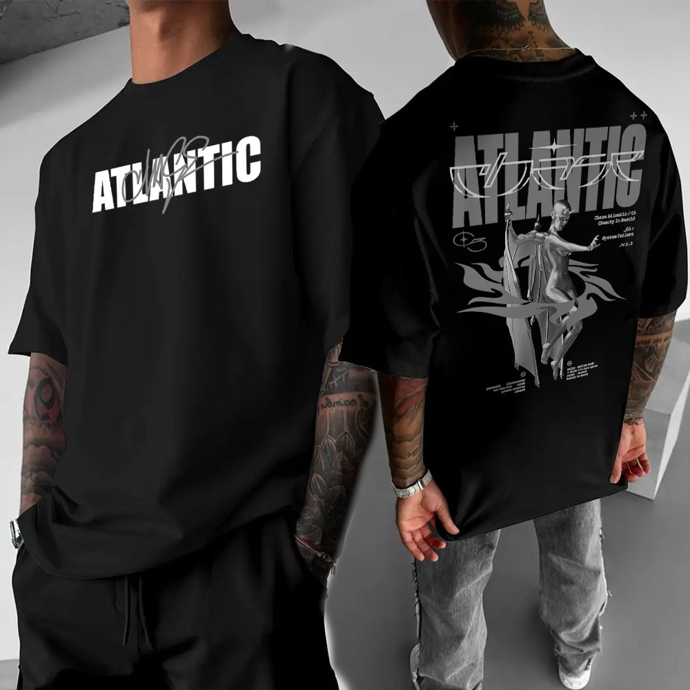 Camiseta Básica Algodão Chase Atlantic Banda Rock Style Masculina Streetwear T-shirt