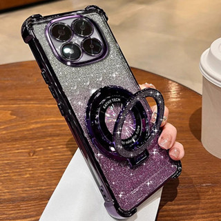 Para Xiaomi Redmi Note 14 14C 14Pro 14ProPlus 13 13C 13Pro 12 11S 10S POCO X6 F6 M6 Pro Capa De Luxo Glitter Suporte Cas em Oferta na Shopee