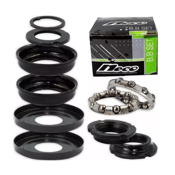 Movimento Central 45mm Preto Para Pedivela Monobloco - Neco