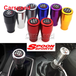 Colher Esportes 5/6 Velocidade De Alumínio Botão Mudança Engrenagem Do Carro Shifter Cabeça Corrida Para Honda Accord Ci