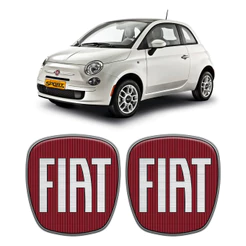 Adesivos Para Fiat 500 2009/2017 Emblemas Vermelho Generico