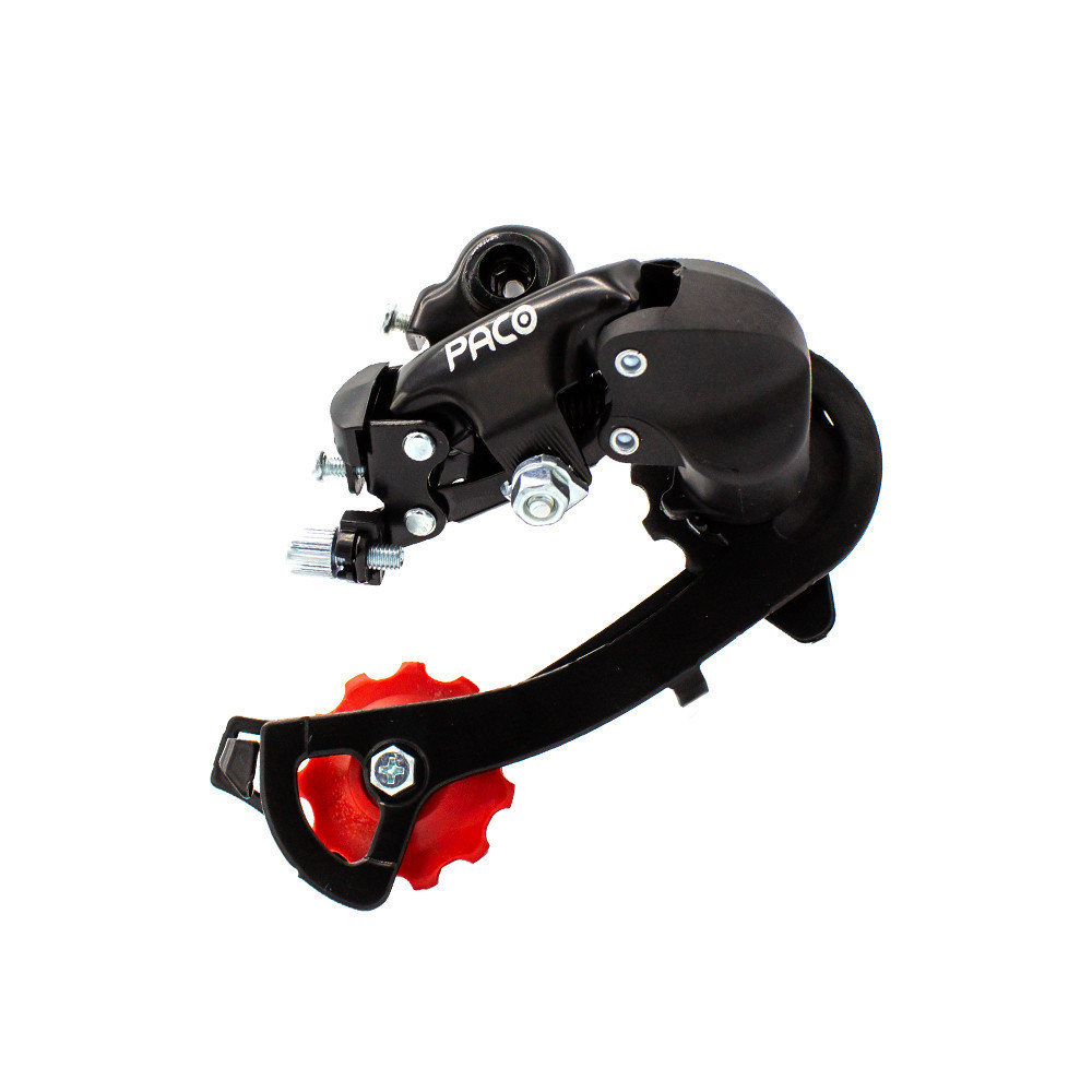 Câmbio Traseiro Paco 7V Preto Aço/PVC Fixação Quadro 43D em Oferta na Shopee