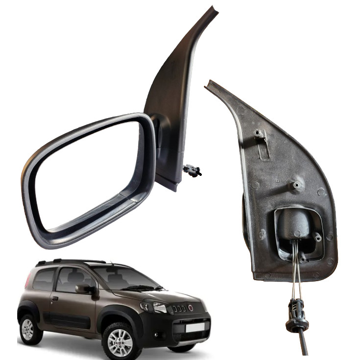 Retrovisor Uno Vivace 2010 2011 2012 2013 Á 2015 2 Portas Com Controle